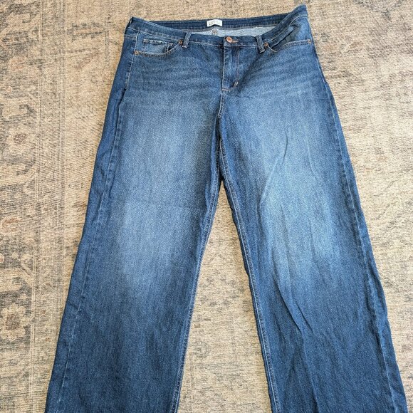 Market & Spruce Zara Stretch Vintage Wide Leg Jean, size 16, Indigo - Picture 1 of 3